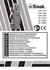 Manuale Emak PW 136C Idropulitrice