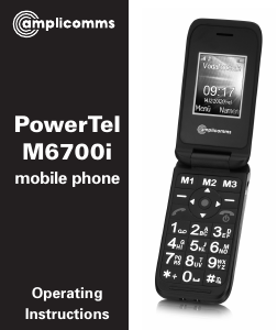 Manual Amplicomms PowerTel M6700i Mobile Phone