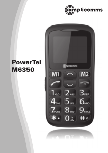 Manual de uso Amplicomms PowerTel M6350 Teléfono móvil