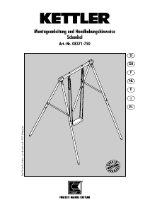 Manuale Kettler 08371-750 Altalena