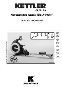 Manual de uso Kettler X-Row E Máquina de remo