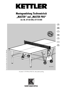 Handleiding Kettler Master Pro Tafeltennistafel