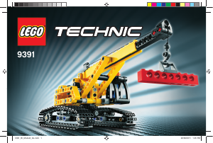 Manual Lego set 9391 Technic Tracked crane