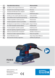 Manual de uso Güde FS 90 E Lijadora orbital