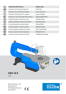 Manual Güde GDS 16 E Traforaj de banc