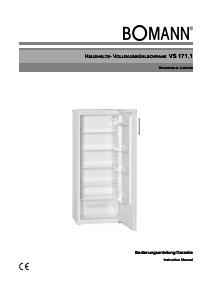 Bedienungsanleitung Bomann VS 171.1 Kühlschrank