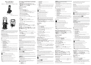 Manuale Alcatel F380-S Telefono senza fili