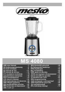 Brugsanvisning Mesko MS 4080 Blender