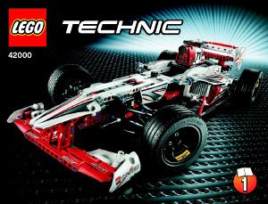 Käyttöohje Lego set 42000 Technic Mestaruuskilpuri