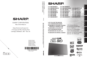 Bedienungsanleitung Sharp AQUOS LC-50LE652E LCD fernseher