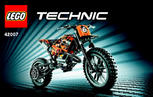 Руководство ЛЕГО set 42007 Technic Кроссовый мотоцикл