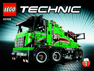 Handleiding Lego set 42008 Technic Sleeptruck