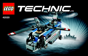 Manual Lego set 42020 Technic Helicóptero de duas hélices