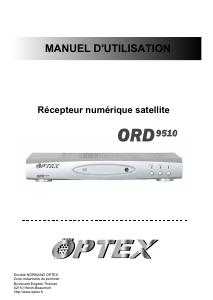 Mode d’emploi Optex ORD 9510 Récepteur numérique