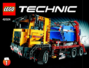 Manuale Lego set 42024 Technic Camion portacontainer