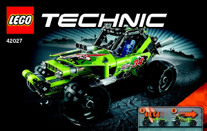 Manual Lego set 42027 Technic Carro de corrida do deserto