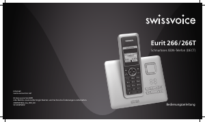 Bedienungsanleitung Swissvoice Eurit 266T Schnurlose telefon