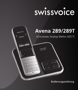 Bedienungsanleitung Swissvoice Avena 289 Schnurlose telefon