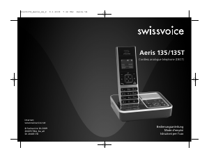 Bedienungsanleitung Swissvoice Aeris 135 Schnurlose telefon