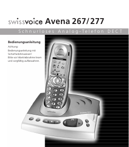 Bedienungsanleitung Swissvoice Avena 277 Schnurlose telefon