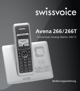 Bedienungsanleitung Swissvoice Avena 266T Schnurlose telefon