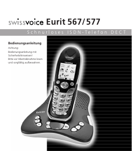 Bedienungsanleitung Swissvoice Eurit 577 Schnurlose telefon