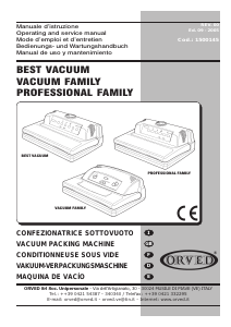 Manual de uso Orved Professional Family Sellador de vacío
