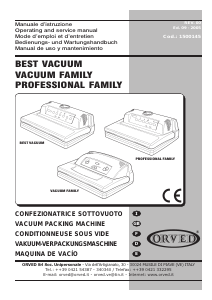 Manual de uso Orved Vacuum Family Sellador de vacío