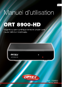 Mode d’emploi Optex ORT 8900-HD Récepteur numérique