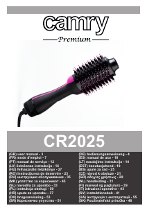 Manuale Camry CR 2025 Modellatore per capelli