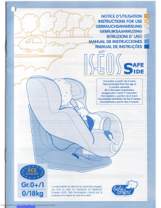 Manual de uso Bébé Confort Iseos Safe Side Asiento para bebé