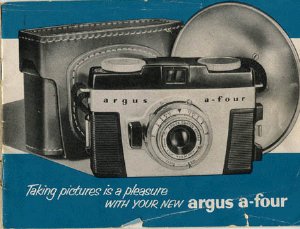 Handleiding Argus A-Four Camera