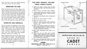 Manual Ansco B2 Cadet Camera