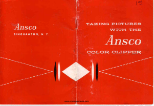 Handleiding Ansco Color Clipper Camera