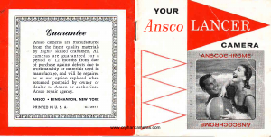 Manual Ansco Lancer Camera