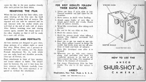 Manual Ansco Shur-Shot Jr. Camera