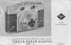 Manual Agfa Super Silette Camera