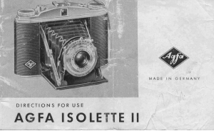 Handleiding Agfa Isolette II Camera