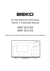 Manual BEKO MWF 2010 ES Microwave