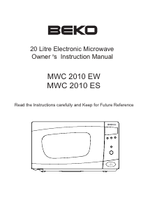 Vadovas BEKO MWC 2010 EW Mikrobangų krosnelė