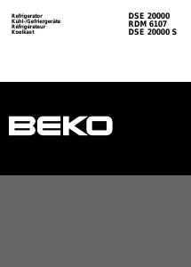 Handleiding BEKO DSE 20000 Koel-vries combinatie