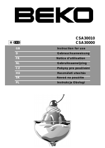 Instrukcja BEKO CSA 30000 Lodówko-zamrażarka