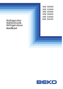 Handleiding BEKO DSE 33006 Koel-vries combinatie