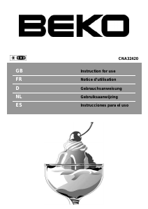 Manual BEKO CNA 32420 Fridge-Freezer