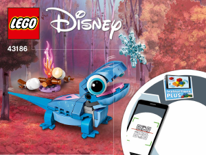 Bruksanvisning Lego set 43186 Disney Princess Salamandern Bruni – Byggbar karaktär