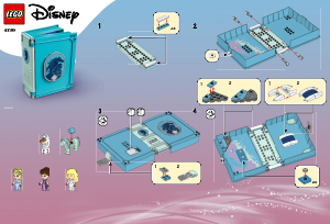 Manuale Lego set 43189 Disney Princess Elsa e le avventure fiabesche del Nokk