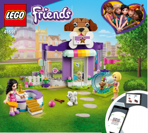 Brugsanvisning Lego set 41691 Friends Hundedagpleje