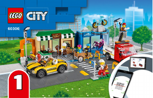 Manuale Lego set 60306 City Shopping Street