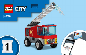 Manuál Lego set 60280 City Hasičské auto s žebříkem