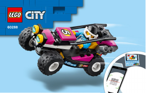 Manual Lego set 60288 City Transportador de Buggy de Corrida